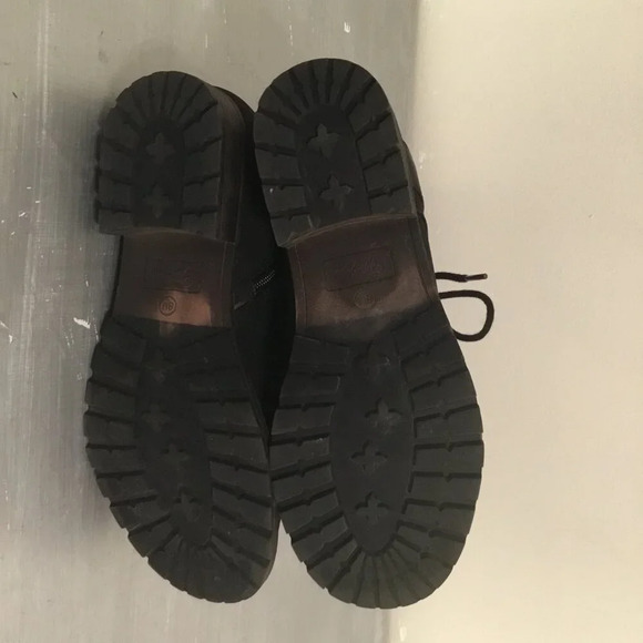 Crown Vintage Revival Biker Boots Studded Buckle Grunge Combat Bootie Sz 8 M - Picture 11 of 11